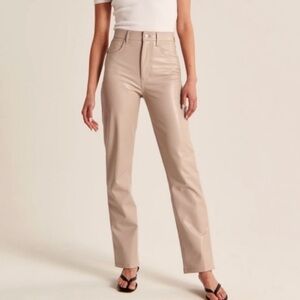 Abercrombie curve love vegan leather pants